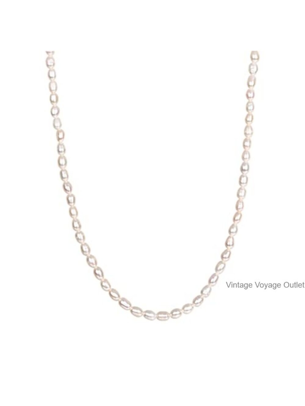 14K Gold Plated Freshwater Pearl Choker Dainty Beaded Necklace